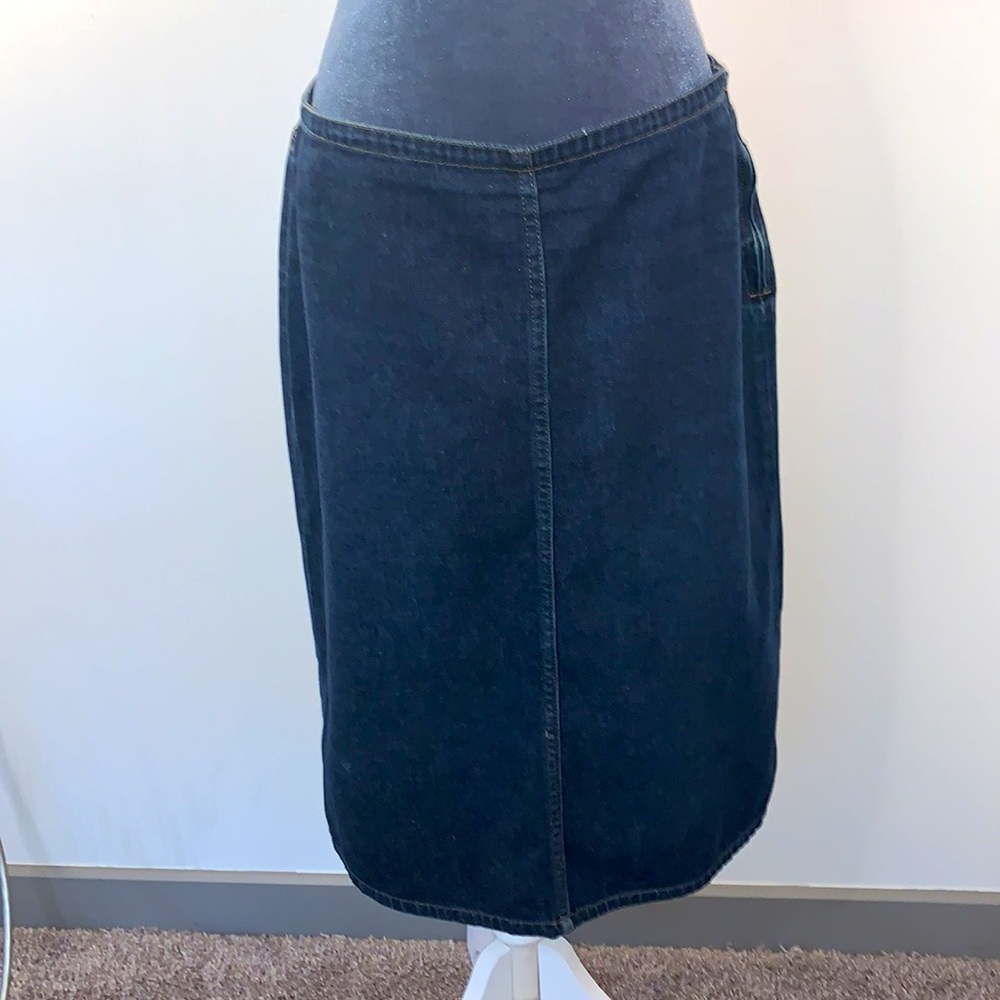 A Polo Jean Co. Ralph Lauren jean skirt.